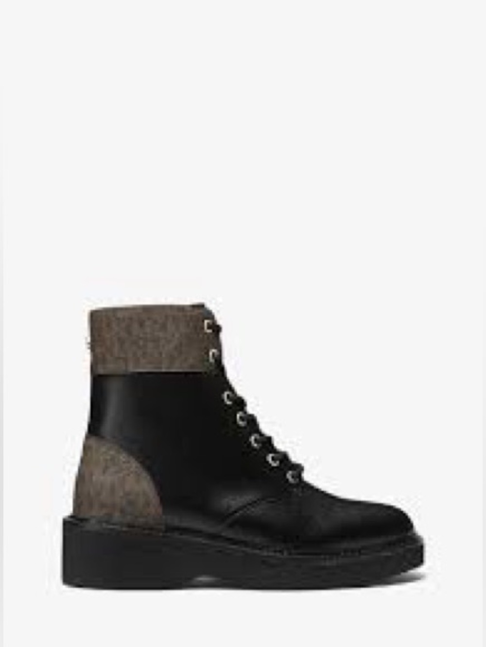 MICHAEL Michael KORS Aniya Logo Trim Combat Boot Size 6M New